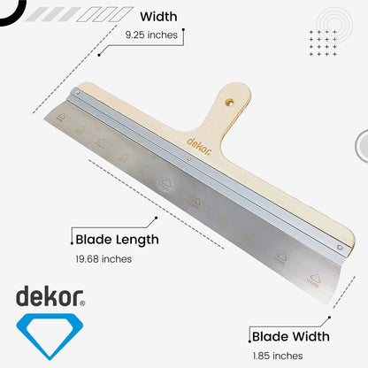 DEKOR Taping Knife - 20" - German Stainless Steel