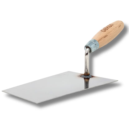 DEKOR Brick Trowel - 7" - German Stainless Steel - Wooden Handle