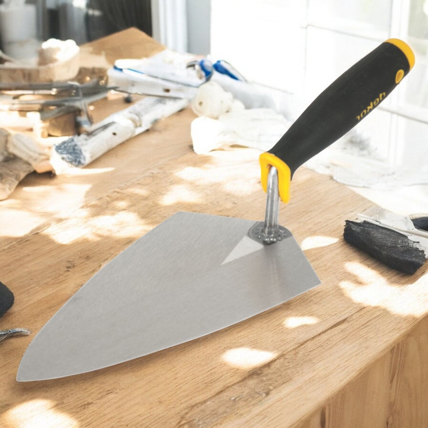 DEKOR London Style Pointing Trowel -  7" - Ergonomic Soft Grip