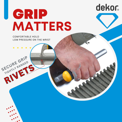 DEKOR Notched Trowel - German Stainless Steel