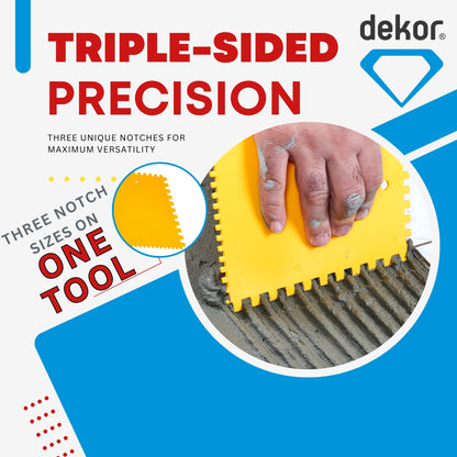 DEKOR Plastic Notched Spreader - 7" x 5.40"